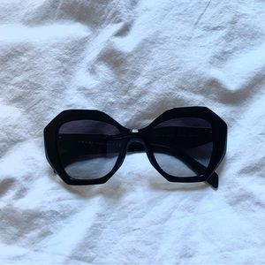 Prada geometric acetate sunglasses
